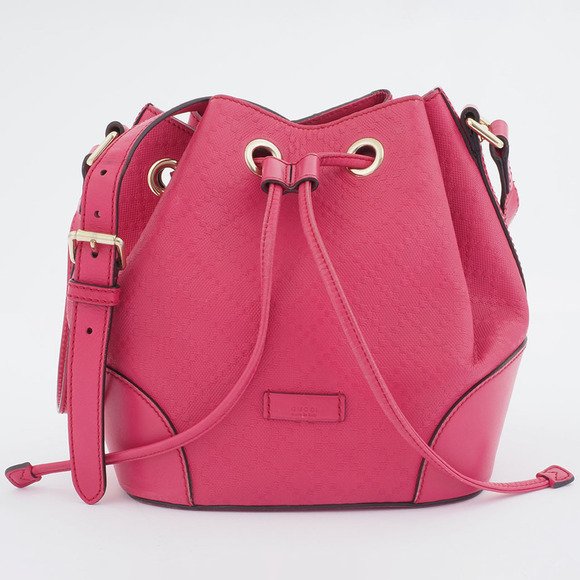 Gucci Handbags - GUCCI Pink Leather Shoulder Bag